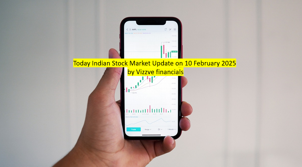 Today Indian Stock Market Update on 10 February 2025 by Vizzve financials